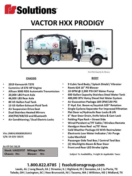 Used HydroExcavators